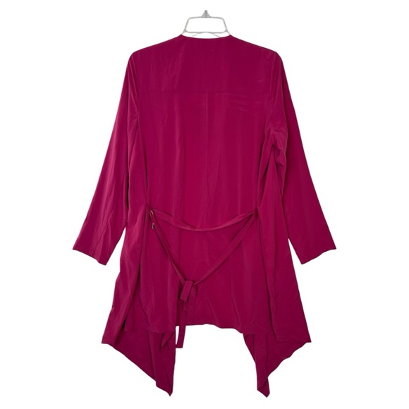 SPACE COUTURE NWT MALICE TRENCH SPLOVERINC OPEN FRONT WATERFALL JACKET  SZ L - Picture 2 of 7